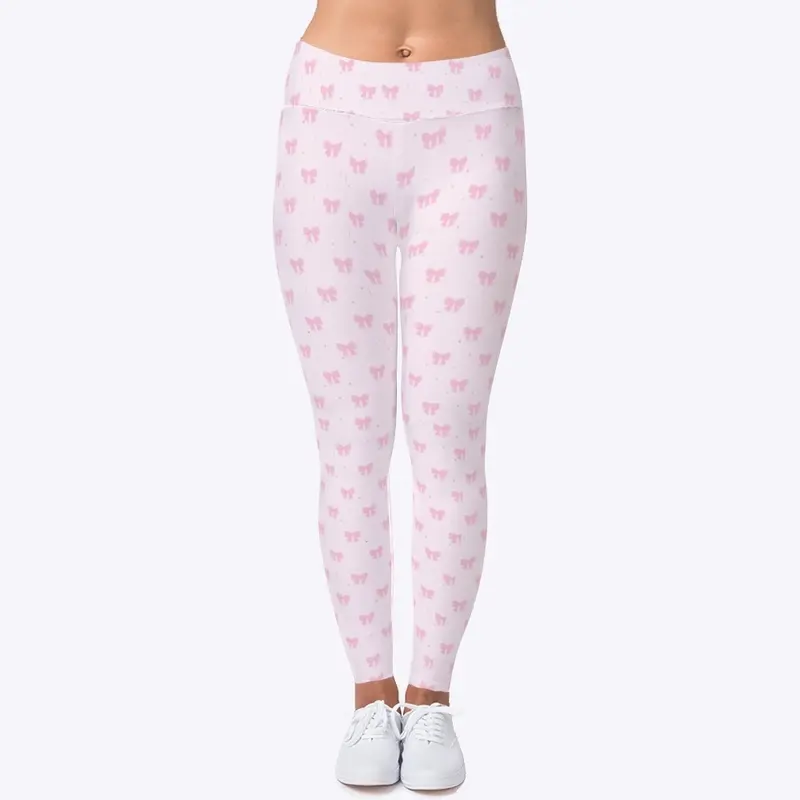 Pink Bow leggings 