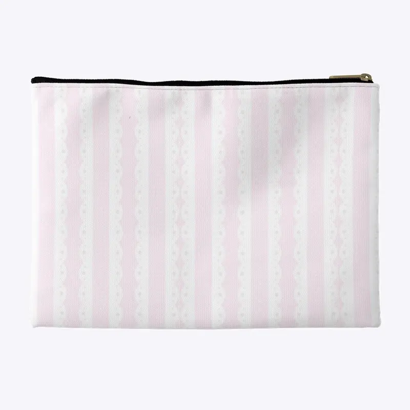 Pink accessory pouch