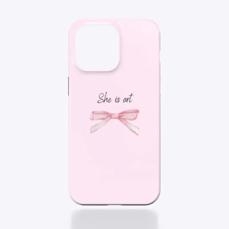 She is art iPhone case