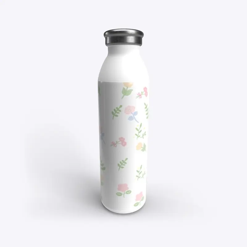 Flowers water bottle